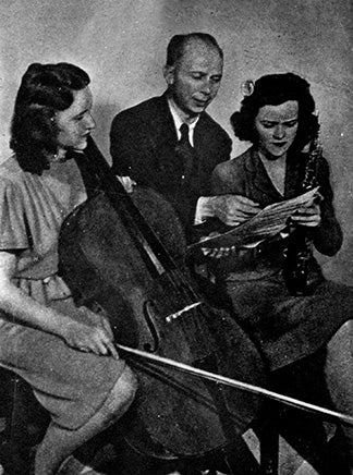 Henry Sopkin with Verdery and sister Antoinette in 1946
