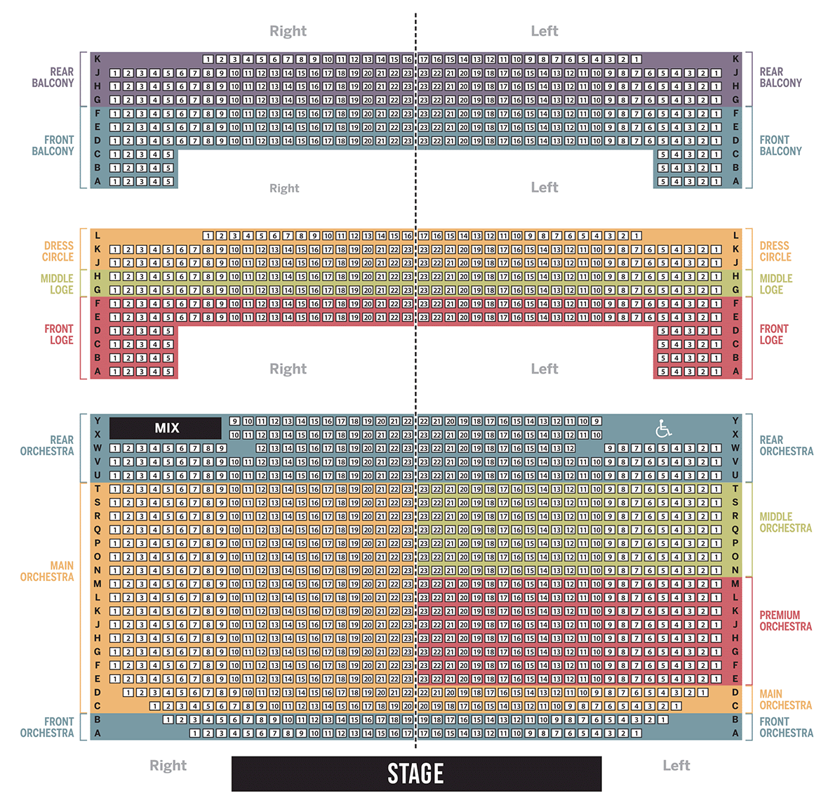 Classical Seating Chart