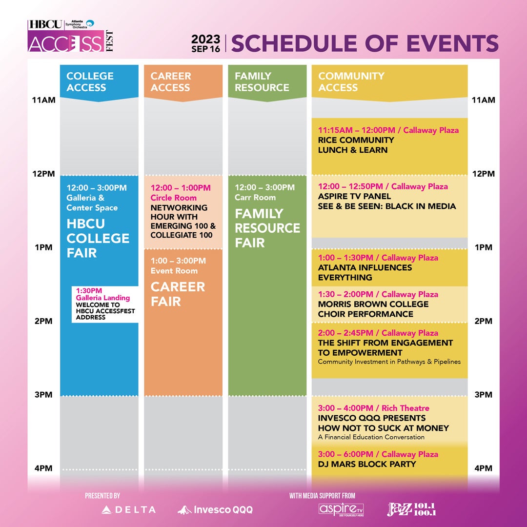 Schedule of Events