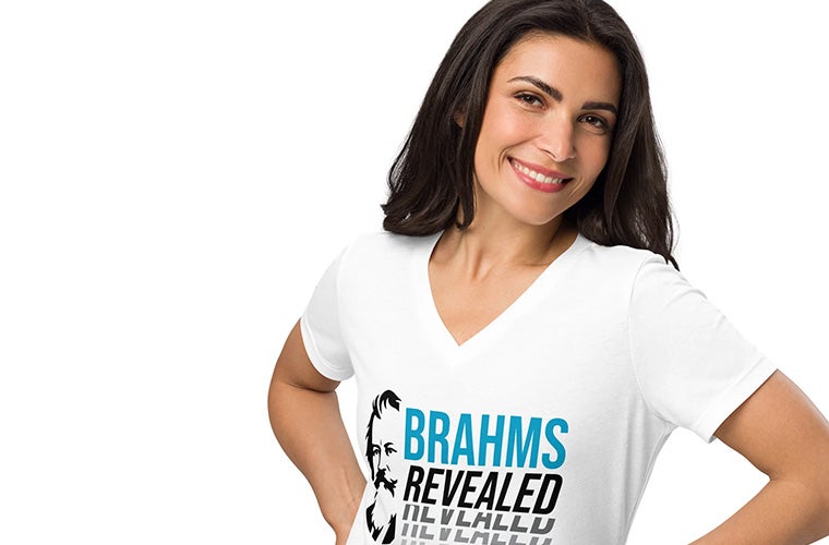 Brahms Revealed Women’s relaxed v-neck t-shirt