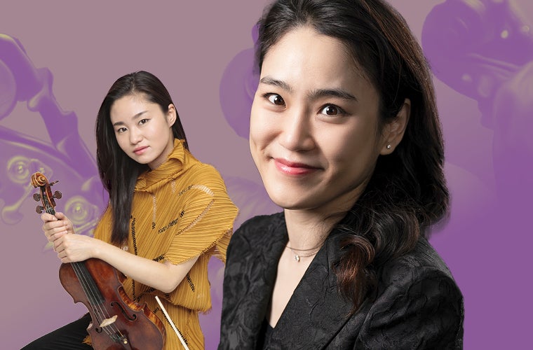 Han-Na Chang Conducts Pictures at an Exhibition